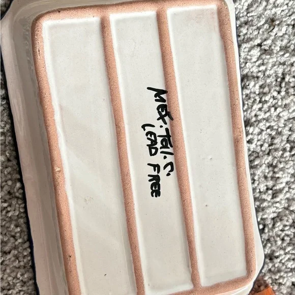 Talavera Mexican Handmade Hand Painted Bathroom Sink  with soap holder - Picture 5 of 5